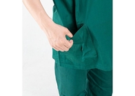 Szpitalne medyczne chirurgiczne peelingi z krótkim rękawem 100% bawełna V Neck