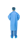 Włóknina fartuch laboratoryjny Niebieska jednorazowa suknia Unisex Szpitalne mundury Kombinezon medyczny