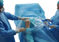 Pakiet zabiegowy artroskopii kolana Tkanina SMS Sterylny zielony pakiet niezbędny Laminowany jednorazowy pakiet chirurgiczny dla pacjenta