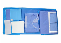 Pakiet zabiegowy do laparoskopii Tkanina SMS Sterylny zielony zestaw chirurgiczny Niezbędny jednorazowy pakiet chirurgiczny dla pacjenta do laminowania