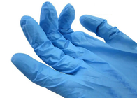 Medyczne jednorazowe niebieskie rękawice nitrylowe Bezpudrowe rękawice do badań bezpieczeństwa