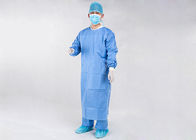 Wzmocniona niebieska jednorazowa suknia chirurgiczna SMS