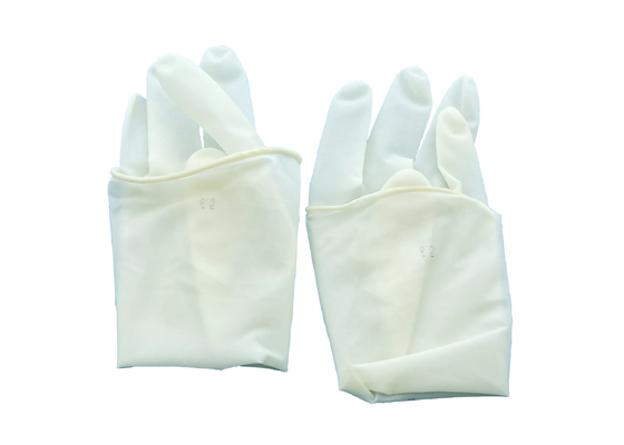 Mleczne Białe Jednorazowe Rękawiczki Lateksowe 100szt/karton 0.07mm