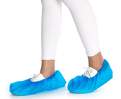 Antypoślizgowe jednorazowe buty Cover kolor Niebiesko-różowa włóknina do rozmiaru kliniki szpitalnej dostosowane