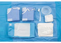 Zestaw zabiegowy do angiografii Jednorazowy pakiet chirurgiczny sterylny EO SMS Niebieski instrument chirurgiczny