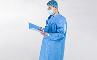 Indywidualny jednorazowy medyczny fartuch laboratoryjny z długim rękawem Elastyczny mankiet Unisex