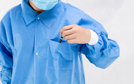Indywidualny jednorazowy medyczny fartuch laboratoryjny z długim rękawem Elastyczny mankiet Unisex
