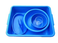 PP Niebieska miska chirurgiczna Miska medyczna Jednorazowa plastikowa miska prowadząca z drutu 250 ml