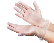 Jednorazowe rękawiczki winylowe z PVC, szerokość dłoni 85 mm