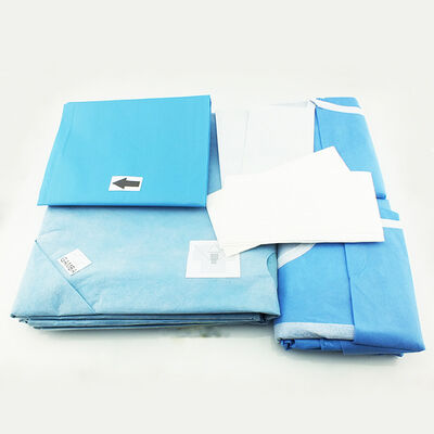 OEM Jednorazowe opakowania chirurgiczne z materiałami o wysokiej absorpcji ultradźwiękowej szwy i wolne od lateksu do zabiegów szpitalnych